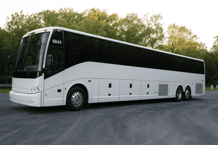 exterior of Charter Bus Rental St. Cloud coach bus